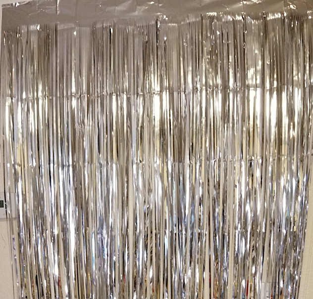 silver foil curtain